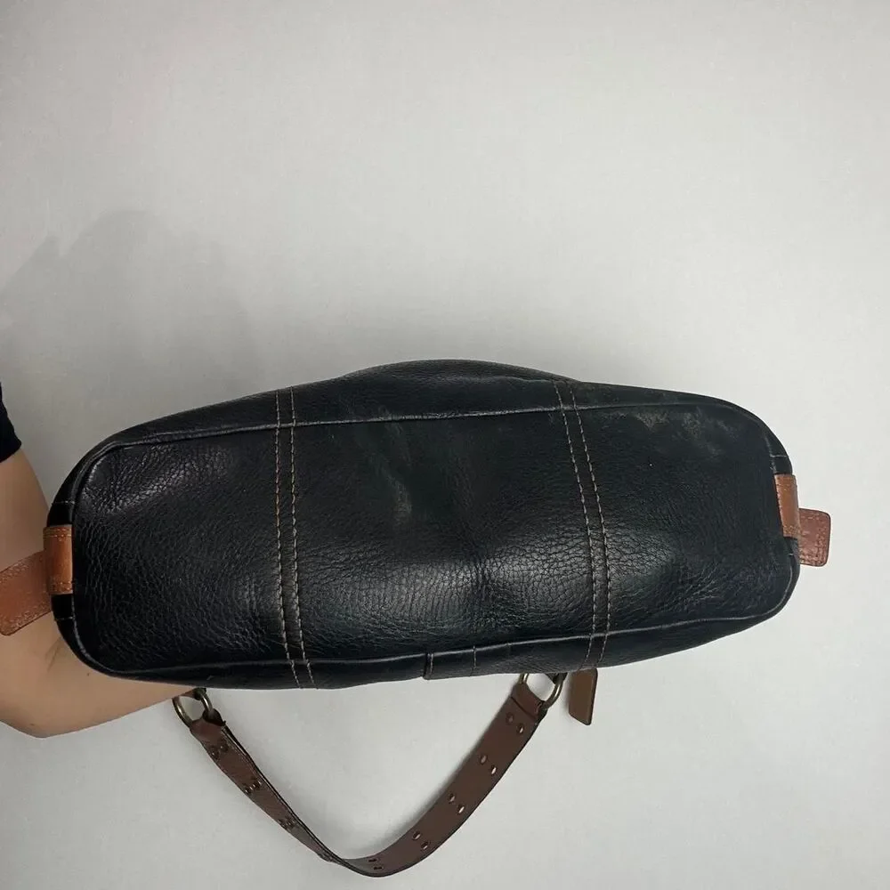 Coach Women's Black and Brown Bag